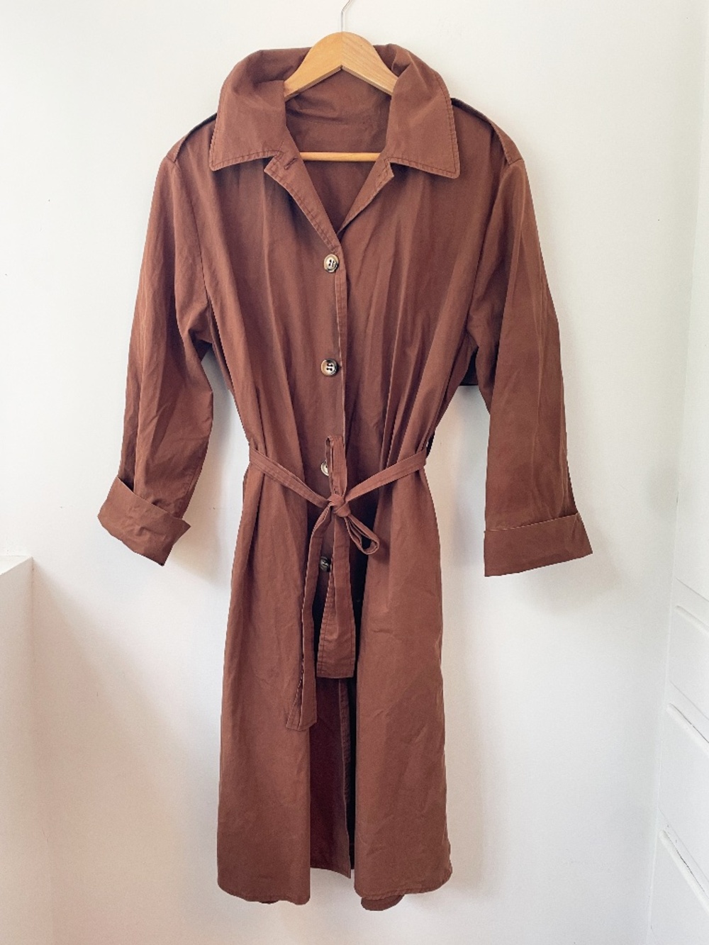 Shaina Mote Uma Trench in Tobacco
